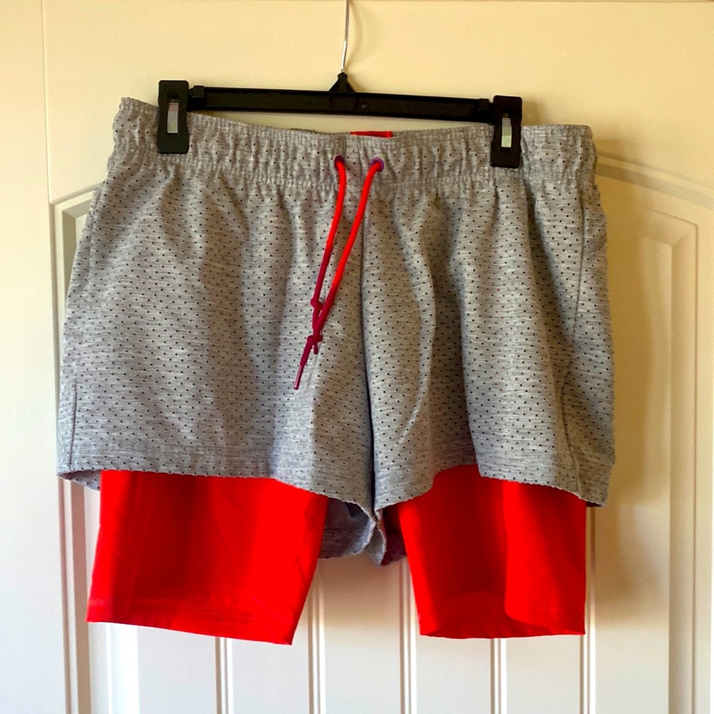 Adidas athletic shorts.